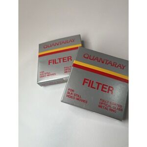 Quantaray Filters For SLR Fully Coated Optical Glass Metal Ring Camera lens 58mm